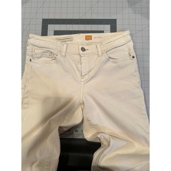 Pilcro and the Letterpress cream colored slim jeans, size 29 - Picture 3 of 7
